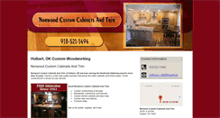 Desktop Screenshot of norwoodcustomcabinetstrim.com