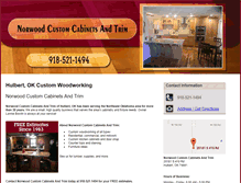 Tablet Screenshot of norwoodcustomcabinetstrim.com